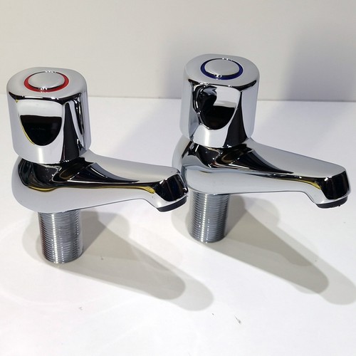 Chrome basin taps - basin, hot