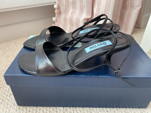 Bertie black ankle strap