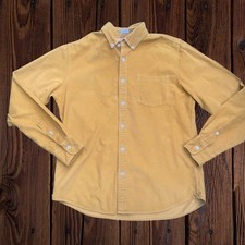 John Lewis Mustard Cord Men’s Shirt Size Medium Slim Fit Chest 44 inch
