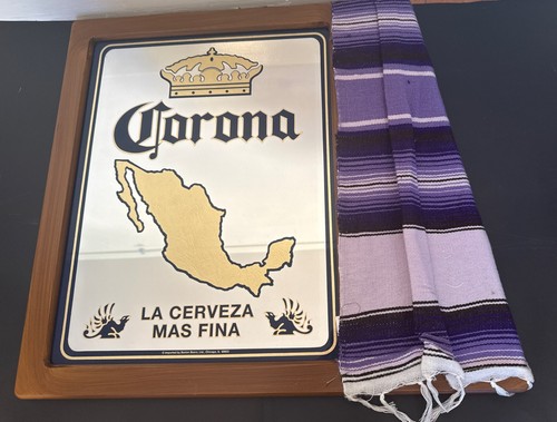 Vtg corona beer glass - glass, mirror