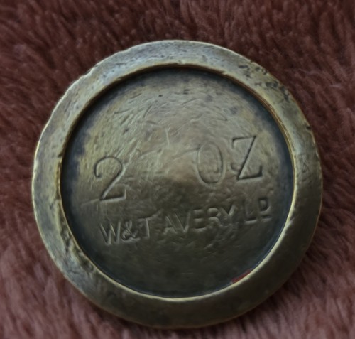 Avery 2oz brass weight - w,