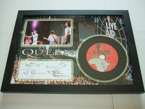 Queen signed disc framed 87 - ,