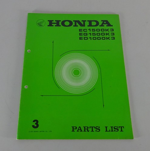 Parts catalog honda generator - catalog,