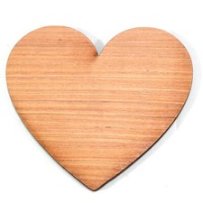 Laser cut 5mm Plywood Hearts