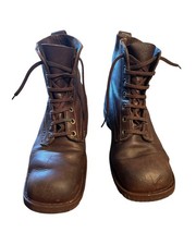 Swedish Army boots M59 brown leather boots size 44 EU 10 UK