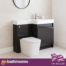 Modern Dark Grey Gloss Toilet