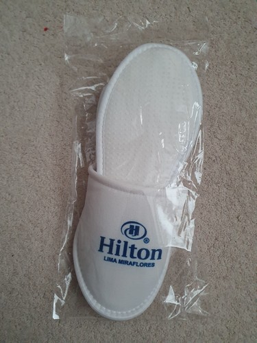 Hilton hotel slippers white - hilton,