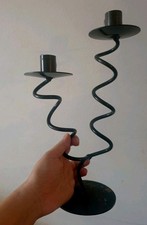 Wrought iron candelabra Black