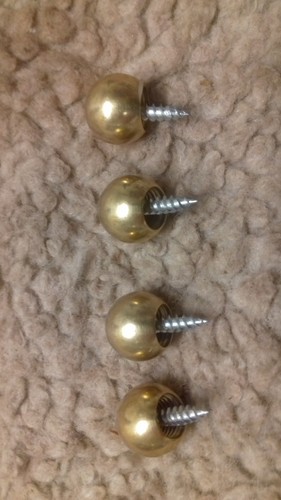 Brass feet for antique tea - 4,