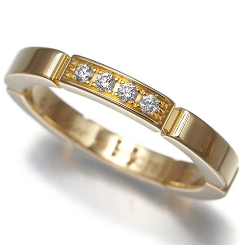 Auth cartier ring diamond - ring,