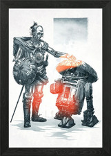 R2-D2 and C-3PO Framed Wall