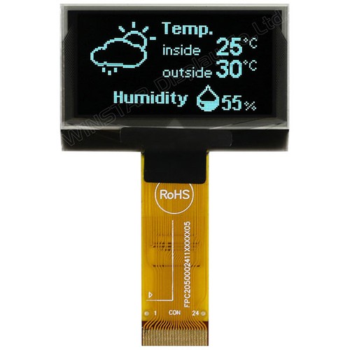 Winstar oled cog 128x64 white - oled,