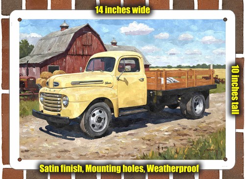 Metal sign 1948 ford f5 - sign,