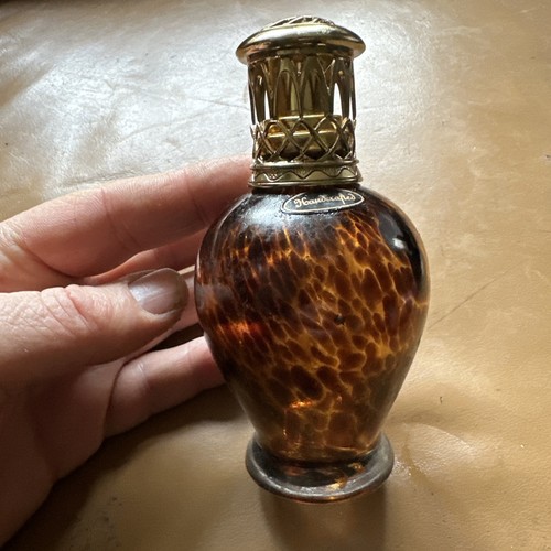 Tin perfume lamp brown gold - tin,