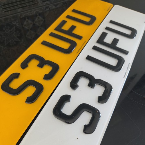 Ufu private number plate - private,