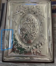 SOLID SILVER JEWELLERY BOX BY