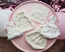 Silicone mould wedding, silicone mould wedding set fondant, resin, polymer clay, chocolate