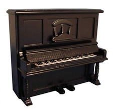 Dolls House Black Piano Wooden