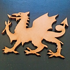 Laser Cut MDF Welsh Dragon