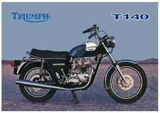 TRIUMPH Poster T140 Bonneville