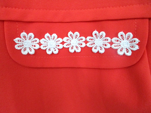 Mod 60s orange dress - /,