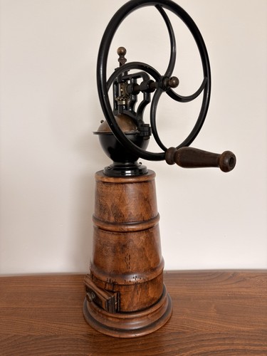 Antique large flywheel - flywheel, coffee
