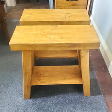 Farmhouse Stool x 2  Rustic