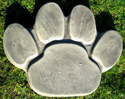 Paw print garden stepping - paw,