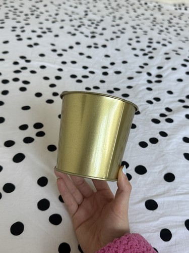 Ikea gold small plant pot - ikea,
