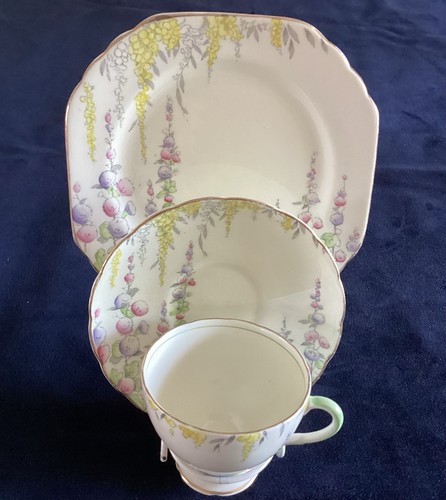 Vintage foley china trio tea - vintage,