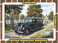 Metal Sign - 1948 Volvo Hearse