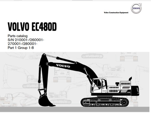 Volvo ec480d excavator - ec480d, parts