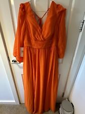 burnt orange bridesmaid dress