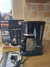 Filter Coffee Maker Machine Instant Anti-Drip 12 Cups 800W 1.5L Jug Geepas 