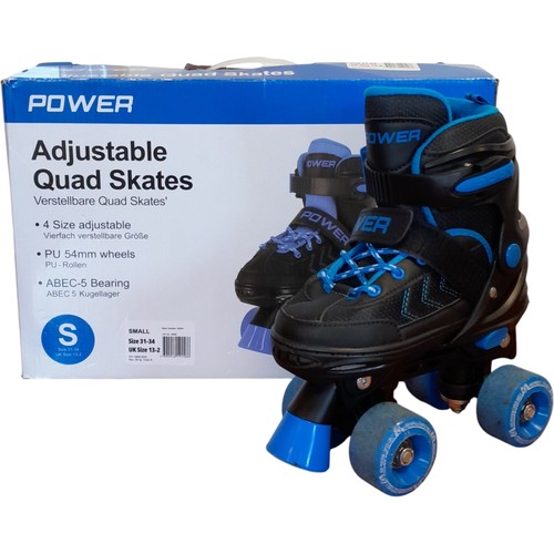 Power adjustable quad skates - power,