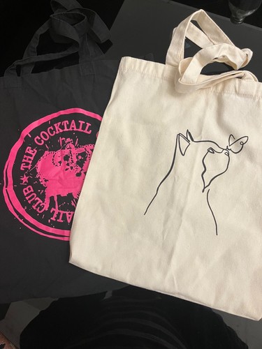 Tote bag bundle cream and - tote,