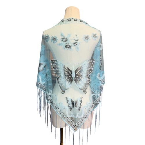 Howard blue butterfly mesh - blue,