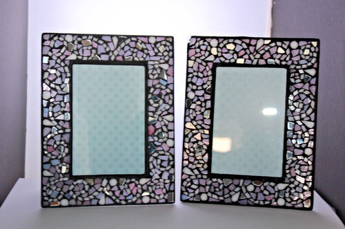 Pair handcrafted stained - of,