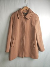 Kesta London Vintage Camel Coat Wool Cashmere Size 20 Womens Trench Peacoat 
