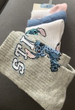 Primark Disney Lilo And Stitch Trainer Socks 4 pack size 9 -12 years