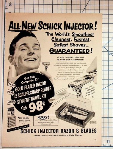 1950 schick injector - 1950, razor