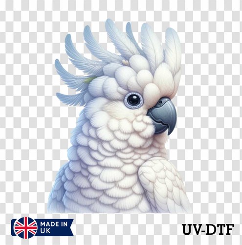White cockatoo dtf - white, sticker
