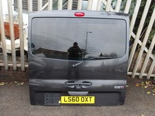RENAULT TRAFIC TAILGATE DOOR UP AND OVER REAR 2007 - 2013 VAUXHALL VIVARO BLACK