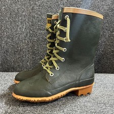 Kassnar Yugoslavia Hunting Wellingtons Boots Mens UK 8 Green Wellies Lace Up