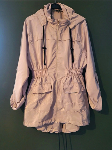 Boohoo beige hooded anorak - beige,