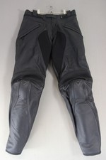 DAINESE LEATHER BIKER TROUSERS WITH KNEE/SHIN CE ARMOUR: WAIST 28-30"/LEG 28.5"