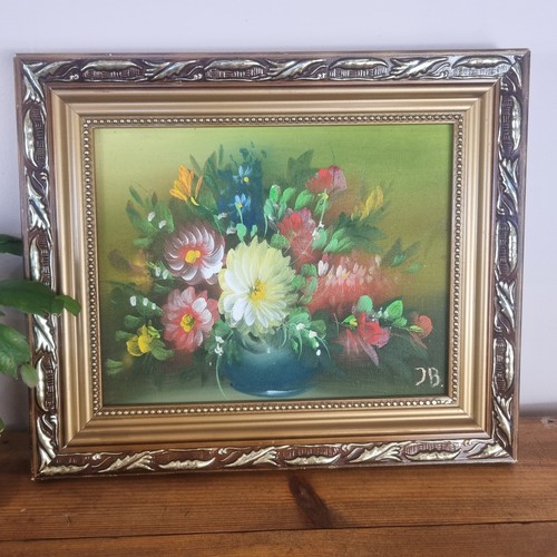 Vintage framed oil painting - vintage,