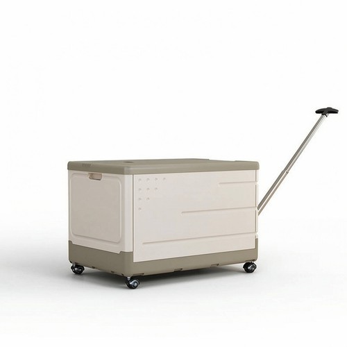 Storage bin with pull rod - with,