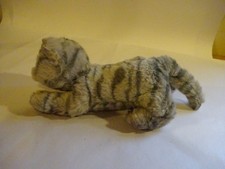 Grey tabby kitten soft toy -