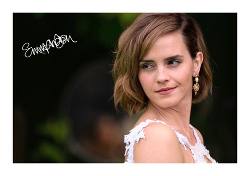 Emma watson signed photo print - emma,